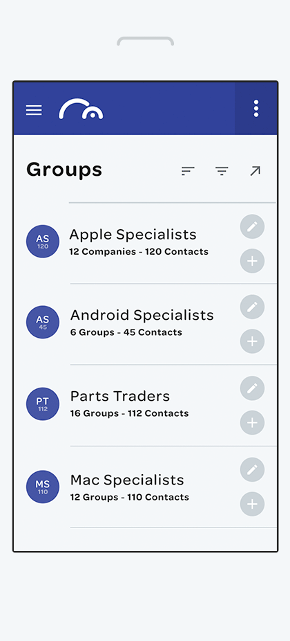 iPhone with Monitorsky Group screen